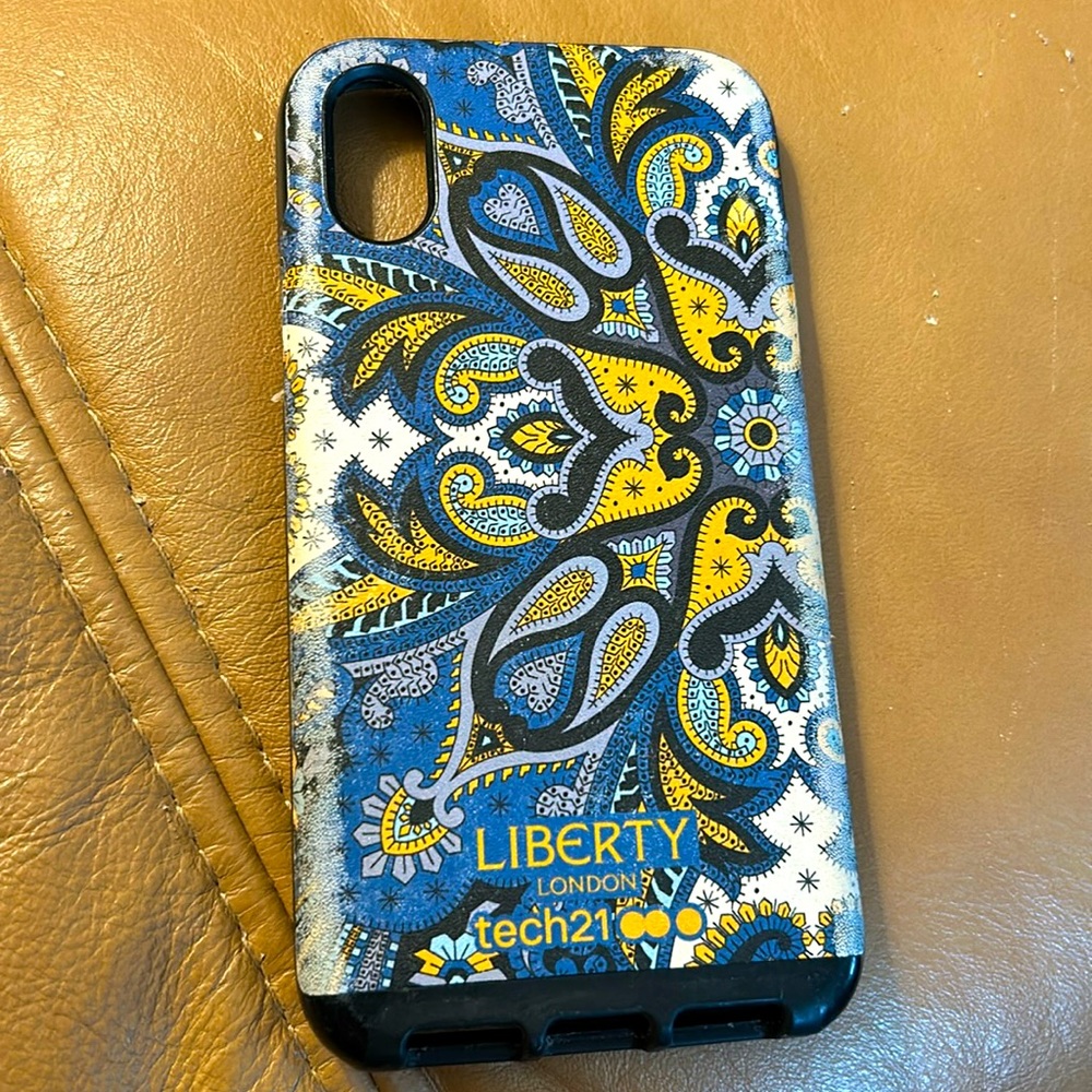 Liberty of London print on a hard shell by tech21 iPhone case